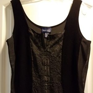 Velvet and lace corset shirt Great for HALLOWEEN!!